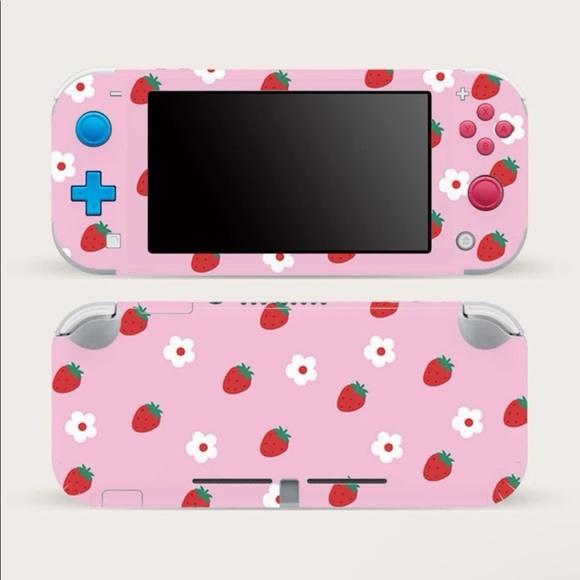 Kawaii Strawberry Nintendo Switch Lite Skin - Picture 1 of 7
